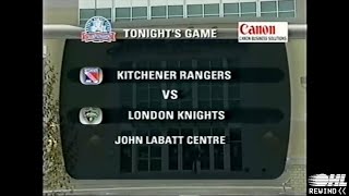 OHL Rewind  Friday Night Hockey Kitchener Rangers  London Knights  April 25th 2005  Game 3 [upl. by Aicined]