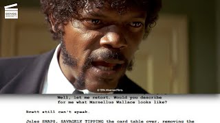 Samuel L Jacksons famous Bible verse in Pulp Fiction  Ezekiel 2517 scene vs original script [upl. by Lune]