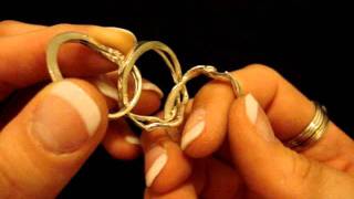 6 Band Puzzle Ring Instructions Video [upl. by Esirehc]