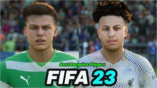 FIFA 23  BEST YOUNG BARGAINS PLAYERS WITH REAL FACES [upl. by Janaya]