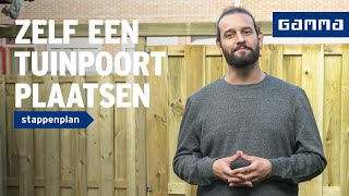 Tuinpoort plaatsen met slot  GAMMA [upl. by Mckenna]