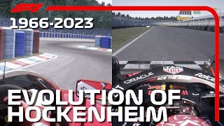 Evolution Of F1 Cars Around Hockenheim F1 1966  2023 [upl. by Coad]