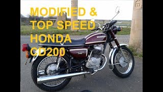 HONDA CD200 ROADMASTER  MODIFIED amp TOP SPEED HONDA ROADMASTER [upl. by Kcirddes]