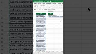 Créer facilement une liste demails dans Excel sans erreur Tutoriel Excel pour débutants excel [upl. by Amethist]