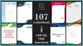 Letterhead Design Free Download  107 Letterhead Cdr File Free Download [upl. by Brownley]