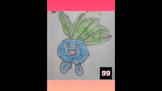 oddish pokemon drawing [upl. by Felicle214]