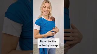 How to tie a baby wrap  Full Tutorial with the luxury bamboo Izmi Baby Wrap 💜 [upl. by Revorg]