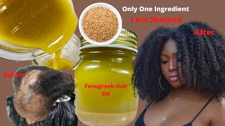 DIY Fenugreek Oil  Powerful Hair Growth Oil For Faster amp Thicker Hair Enjoy [upl. by Ailen960]