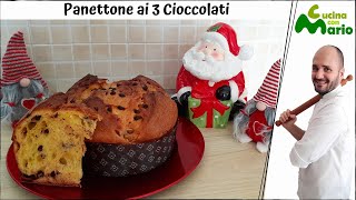 Panettone ai 3 cioccolati [upl. by Nauqal411]