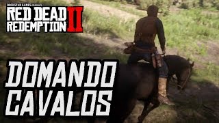 COMO DOMAR CAVALOS SELVAGENS E TORNANDO PRINCIPAL NO RED DEAD REDEMPTION 2 [upl. by Willner]