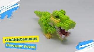 DAISO Tyrannosaurus  Dinosaur Block  Lego  Petit Block build block brick lego [upl. by Nahshon]