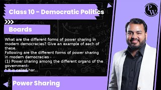 What are the different forms of power sharing in modern democracies Give an example of each of t [upl. by Yrahca82]