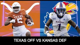 Texas Offense vs Kansas Defense  Game Film  111922 [upl. by Hogle]