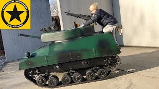 Mini TANK for CHILDREN ✅Little Hero JACK 5 driving the SCORPION [upl. by Nodarb]