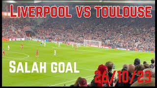 Liverpool vs Toulouse  Salah goal [upl. by Eiddal212]