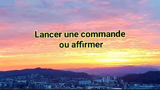 LOI DASSOMPTION  🔅Lancer une commande ou affirmer  communication subconsciente [upl. by Furr647]