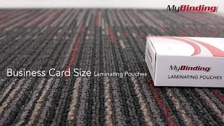 Laminating Pouches  Business Cards Size [upl. by Cesaro]