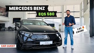 New Mercedes Benz EQS 580 4Matic Detailed Walkaround  Luxury Electric Sedan  Car Quest [upl. by Adnamaa]