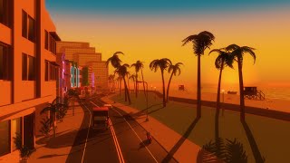 Vice City Theme Vaporwave Cover  Music Video extended 30 mins [upl. by Latsryk880]