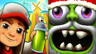 Subway Surfers Amsterdam VS Zombie Tsunami HD [upl. by Carla634]