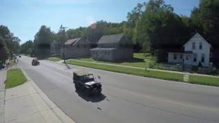 Original Faribault Drone Films The Traveling Vietnam Memorial Wall Rolling Into Faribault Minnesota [upl. by Graaf]