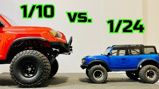 110 vs 124 Scale RC Crawlers Which One’s Better [upl. by Ardnuas]