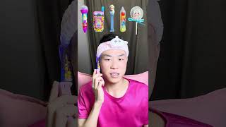 🍜🍧🍭ASMRPinkthemed Mukbang  Perfect for Sleepimmersive asmr asmrsounds [upl. by Kohler596]