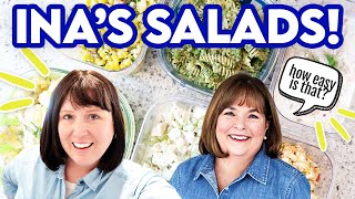 I made Ina Gartens TOP SALAD RECIPES ⭐ Barefoot Contessa Deli Salads [upl. by Brana]