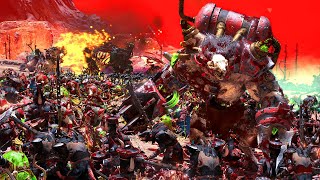 WARHAMMER BATTLE  CHAOS DWARFS vs SKAVEN [upl. by Acinorej]