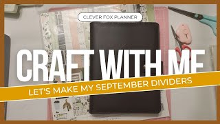 Craft with me  September Setup in my A5 Clever Fox Ring Planner  Coffee amp Friends theme [upl. by Anelam111]