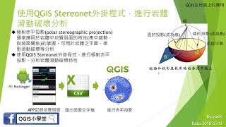 使用Stereonet外掛程式進行岩體滑動破壞分析 [upl. by Brittney274]