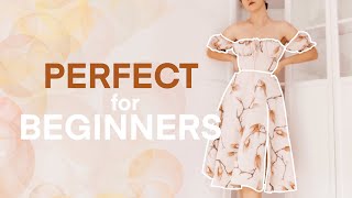 MILK MAID DRESS TUTORIAL  pattern  THISISKACHI DIY [upl. by Fax]