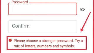 Google amp Play Store Account  Fix Choose a Stronger Password Try A Mix of Letters Number amp Symbols [upl. by Shirberg]