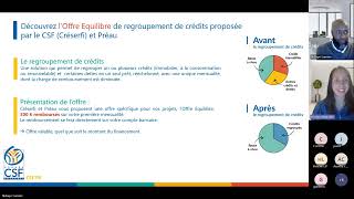 Webinaire  Bénéficiaires de PREAU découvrez les offres en cours du Groupe CSF [upl. by Augustina276]