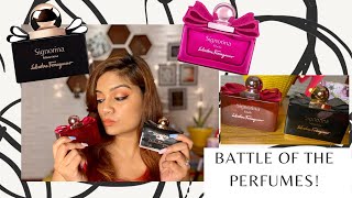 THIS OR THAT  SALVATORE FERRAGAMO SIGNORINA PERFUMES Misteriosa Vs Ribelle PERFUME REVIEW  EDP [upl. by Ennasus]