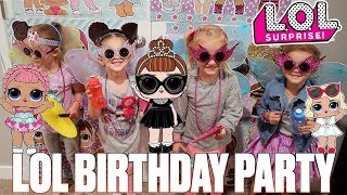 LOL SURPRISE DOLLS THEMED BIRTHDAY PARTY FOR FOURYEAROLD GIRL [upl. by Nohsal]