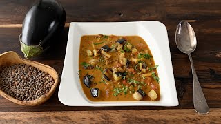 Diese LinsenSuppe mit Aubergine ist wie Medizin für meinen Magen [upl. by Anirak]