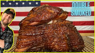 Crown Winning Ham  Double Smoked On the Pellet Smoker [upl. by Cynthy]