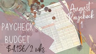 Budget With Me Aug Paycheck 1 [upl. by Aleehs164]