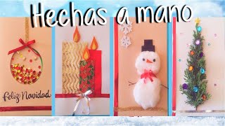 🎅 Tarjetas Navideñas hechas a mano [upl. by Gibby]