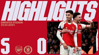 A FIVESTAR DISPLAY 🤩  HIGHLIGHTS  Arsenal vs Chelsea 50  Trossard White 2 Havertz 2 [upl. by Ringsmuth]