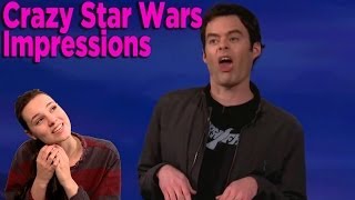 Bill Hader Does Amazingly Weird Star Wars Impressions [upl. by Ahsieka]