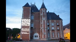 Vidéo Mapping sur la façade de la mairie de Crèvecoeur Le Grand  Oise [upl. by Alix]