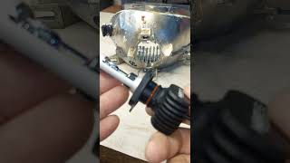 How to install the led headlights H4 headlight johnnyscarbon ledlights [upl. by Oidgime841]