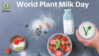 World Plant Milk Day  Almond Milk Recipe Coconut Milk Recipe plantbased [upl. by Engracia963]