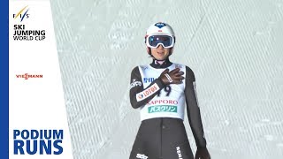 Kamil Stoch  Mens Large Hill  Sapporo  New Hill Record 1485 mt  2nd place  FIS Ski Jumping [upl. by Tennies]