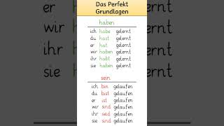 Das Perfekt Schwache Verben deutschlernen [upl. by Drake]