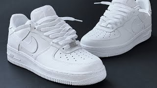 HOW TO LACE AIR FORCE 1 LOW LOOSELY BEST WAY [upl. by Anelleh]