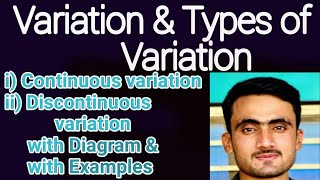 Variation and types of variation  inheritance chapter 15 [upl. by Ettenay]