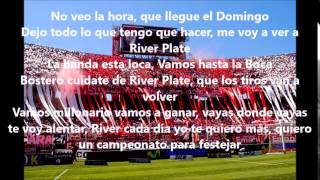 River Plate  No veo la hora  que llegue el domingo  Letra [upl. by Celio]